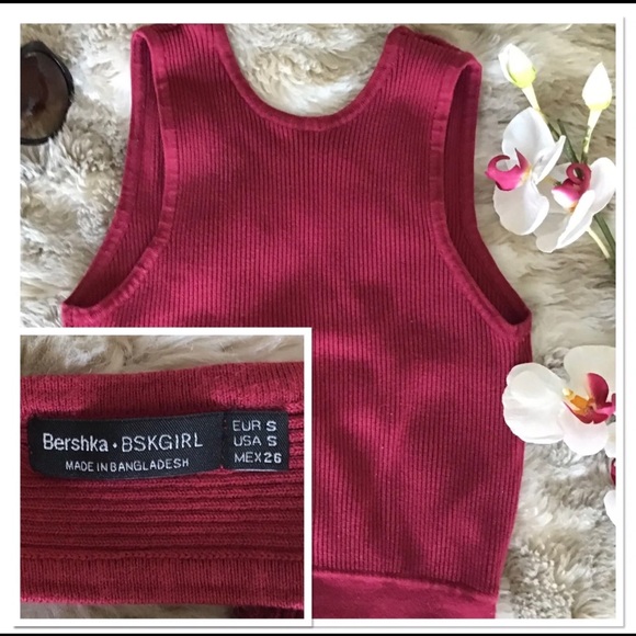 ✨SOLD✨Bershka Women's Crop Top Sz Small - Picture 2 of 3